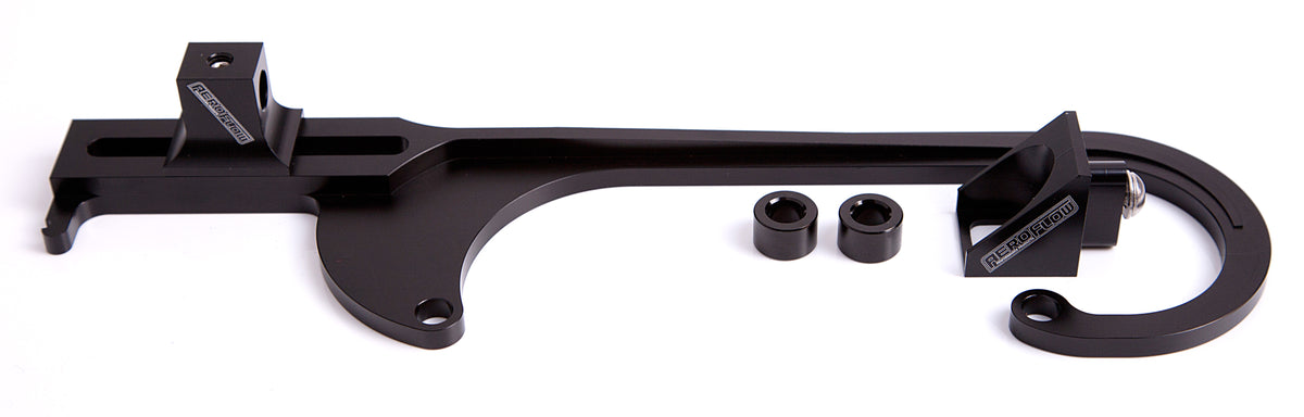 AF64-2026BLK - BILLET THROTTLE CABLE BRACKET BLACK SUITS 4150 STYLE CARBS