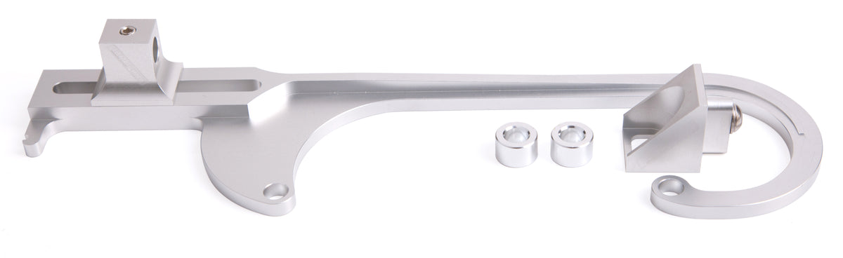 AF64-2026S - BILLET THROTTLE CABLE BRACKET SILVER SUITS 4150 STYLE CARBS