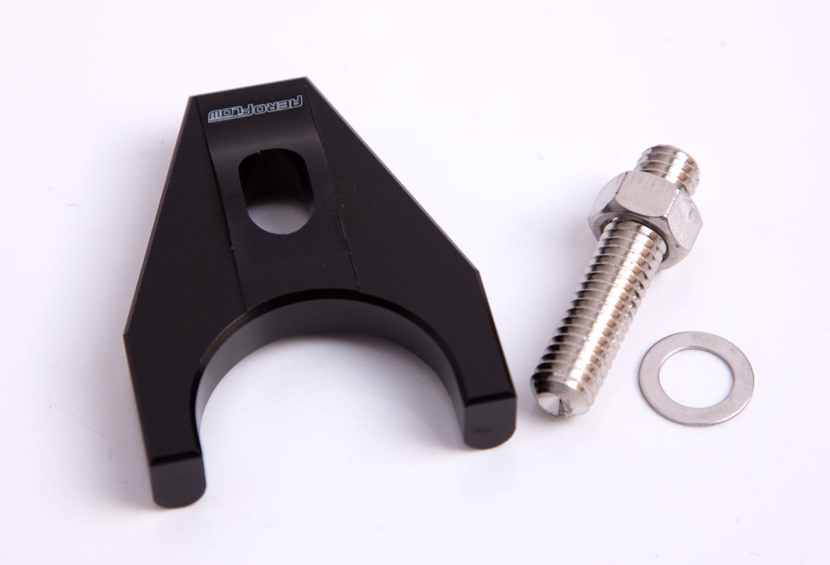 AF64-2032BLK - BILLET DISTRIBUTOR HOLD DOWN BLACK BRACKET SUITS ALL CHEV