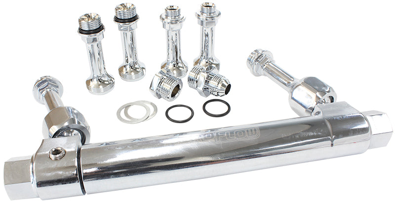 AF64-2037C - ADJUSTABLE FUEL LOG BG HOLLEY CHROME 1 & 2 METERING BLOC
