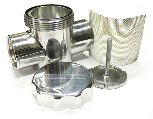 AF64-2043P - POLISHED RADIATOR FILTER POLISHED FIT TO RADIATOR HOSE Hoses Aeroflow 64-2043P