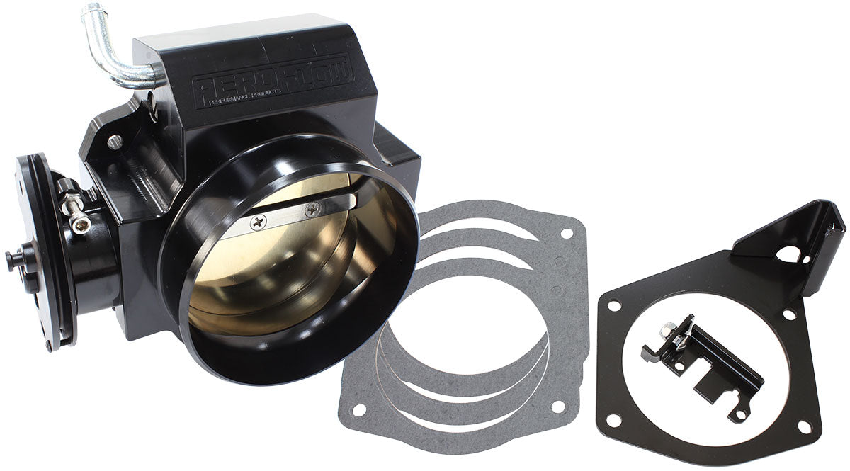 AF64-2072BLK - GM LS 95MM THROTTLE BODY BLACK USES STD IDLE & TPS