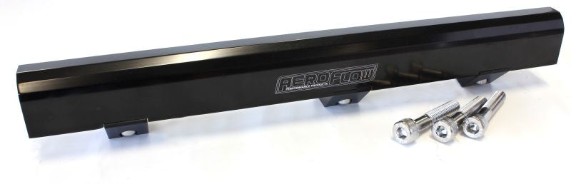 AF64-2078BLK - MITSUBISHI 4G63 & EVO RAIL 90-95 FUEL RAIL 14MM INJECTORS