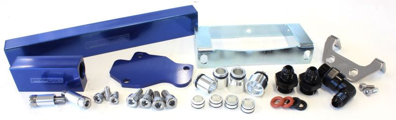 AF64-2104 - ROTARY FUEL RAIL KIT SERIES 6 7 & 8. MAZDA RX7 BLUE