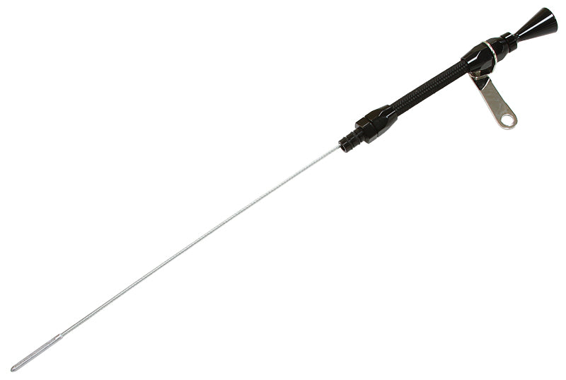 AF64-2110BLK - Stainless Steel Flexible Engine Dipstick - Black Suit SB Chevy (Early Model Passenger Side)