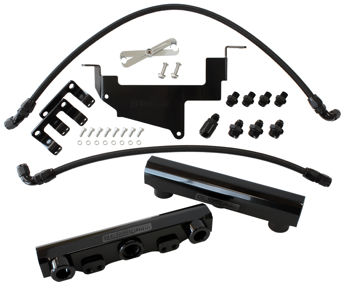 AF64-2131BLK - TOYOTA 86 / BRZ FUEL RAIL KIT -8ORB INLETS / OUTLETS SCION