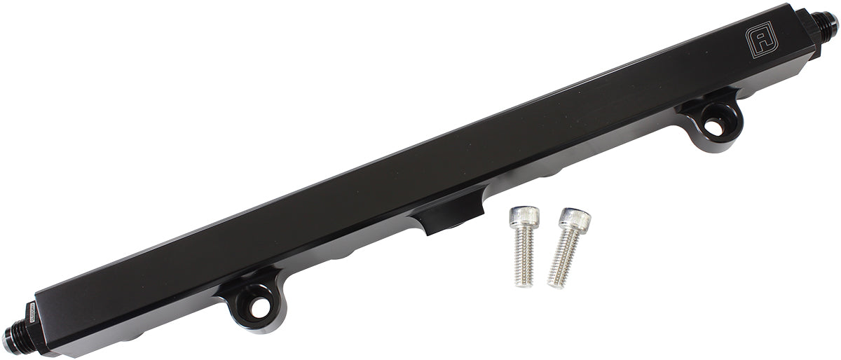 AF64-2140BLK - HONDA K20 K24 FUEL RAIL -8ORB INLETS / OUTLETS BLACK