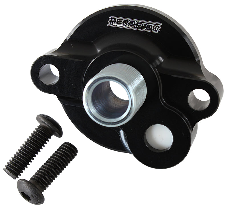 AF64-2185BLK - SB CHEV OIL FILTER ADAPTER 15 PSI INTERNAL BYPASS OFA