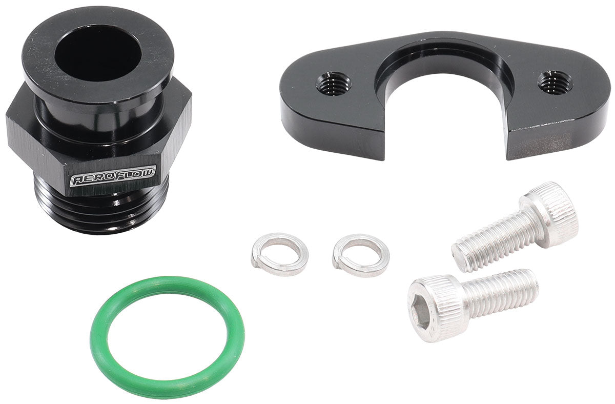AF64-2209BLK - NISSAN FUEL PRESSURE STD REG ADAPTER AFTERMARKET RAIL STD REG Aeroflow - AF 64-2209BLK