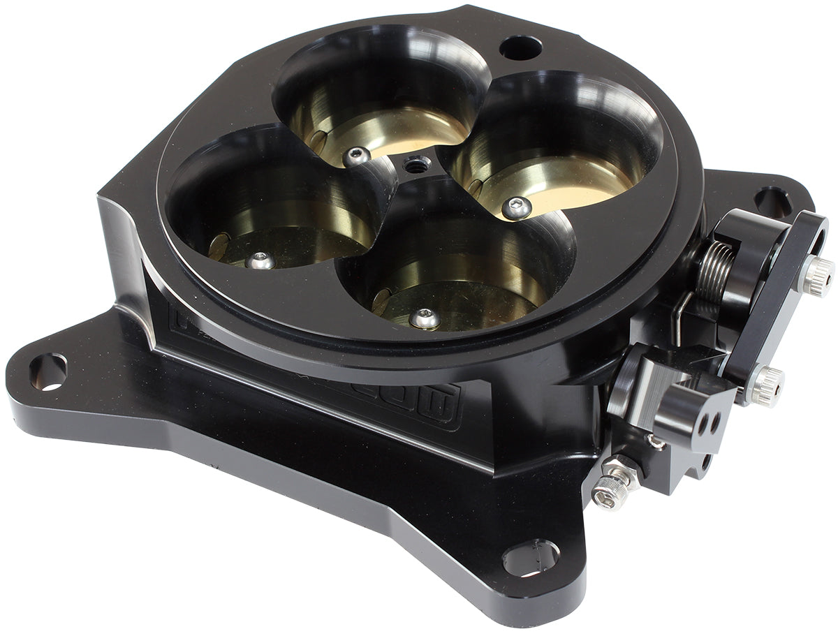 AF64-2250BLK - 4BBL Throttle Body 1375cfm Black 4150 / 4500 4bbl