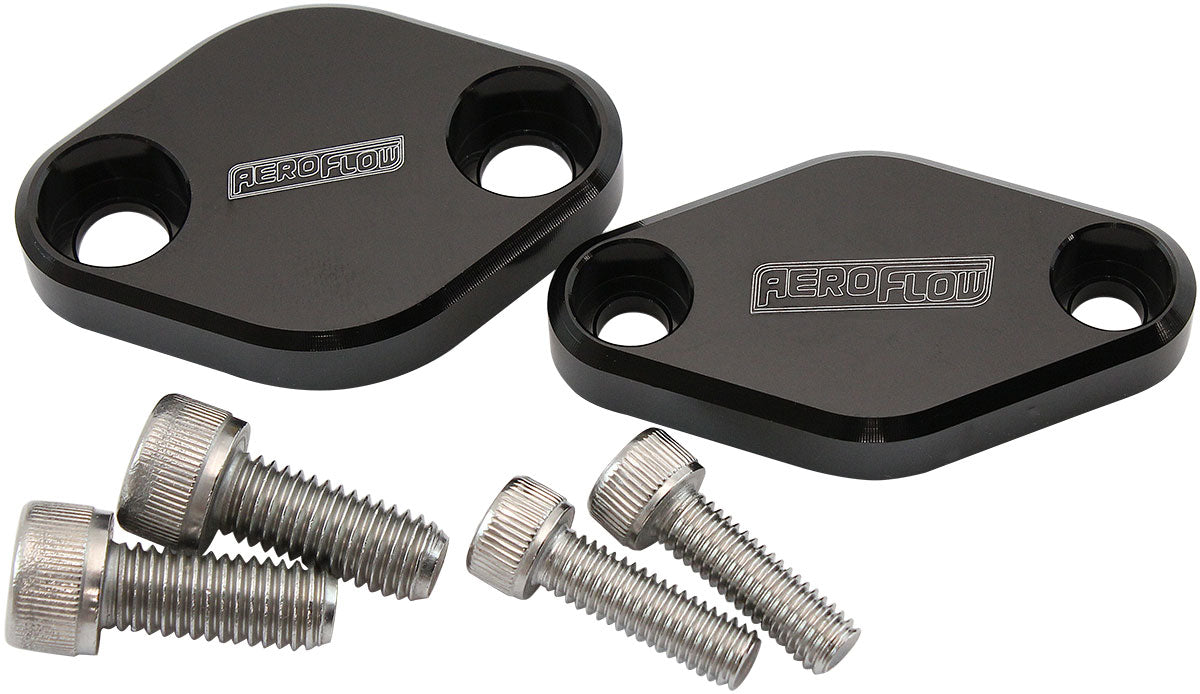 AF64-2254BLK - SUBARU AIR PUMP DELETE PLATES BLOCK OFF COVERS KIT BLACK