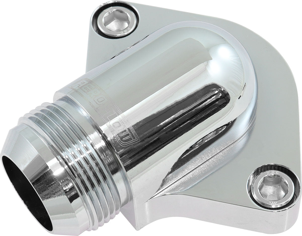 AF64-2334C - BILLET THERMOSTAT HOUSING LOW PROFILE -20AN SBC BBC CHROHOLDEN Aeroflow AF 64-2334C