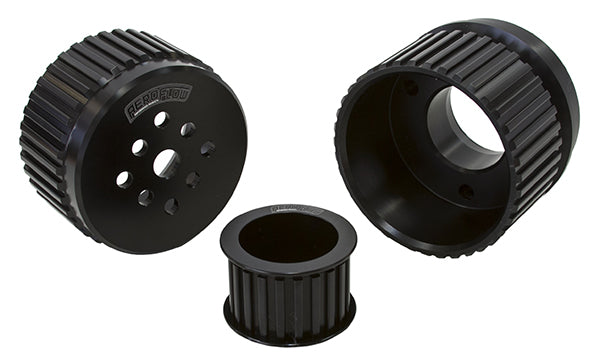 AF64-3001BLK - GILMER DRIVE KIT - BLACK CHEV V8 WITH LONG W/PUMP