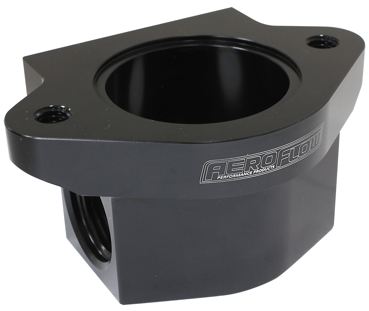 AF64-3043BLK - BILLET REMOTE THERMOSTAT HOUSI-12ORB PORTS EACH SIDE CHEV