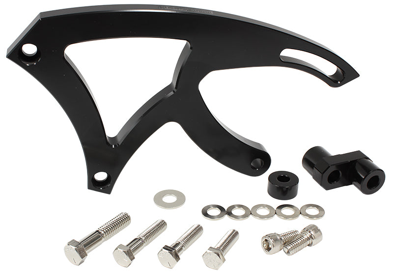 AF64-4009BLK - BLACK CLEV POWER STEER BRACKETSUIT SAGINAW P/STEER PUMPS
