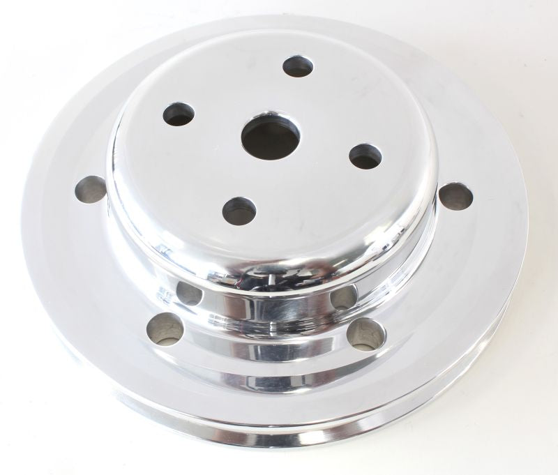 AF64-4022 - BILLET WATER PUMP V PULLEY HOLDEN V8 HQ-WB POLISHED