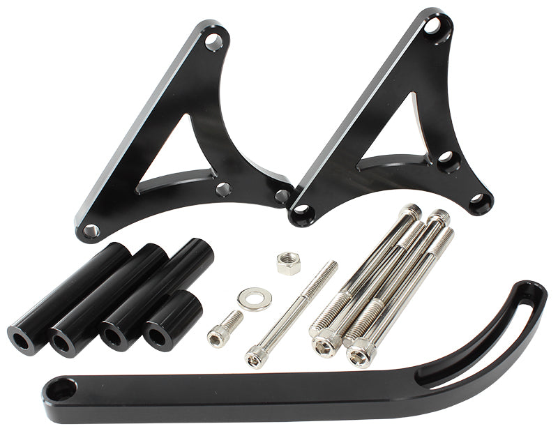 AF64-4025BLK - BLACK HOLDEN V8 PASS SIDE MID ALT BRK HQ-WB EAR/LATE ALTERN