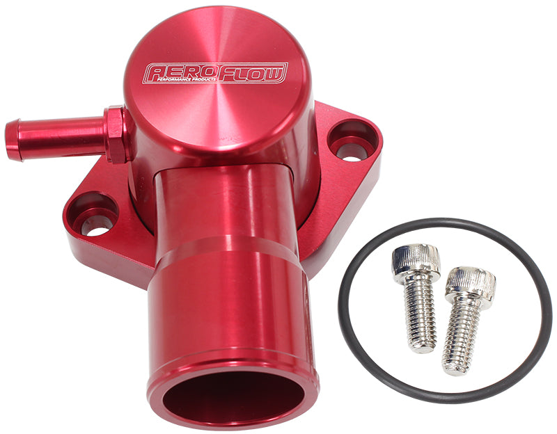 AF64-4036R - BILLET THERMOSTAT HOUSING RED FORD FALCON EL EF BA BF FG SWIBARRA Aeroflow - AF 64-4036R