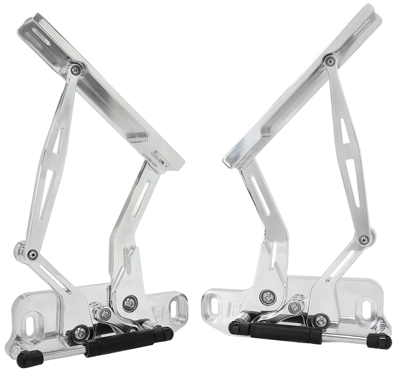 AF64-4122 - BILLET BONNET HINGE KIT POLISHHQ-WB HOLDEN, LH-UC TORANA new