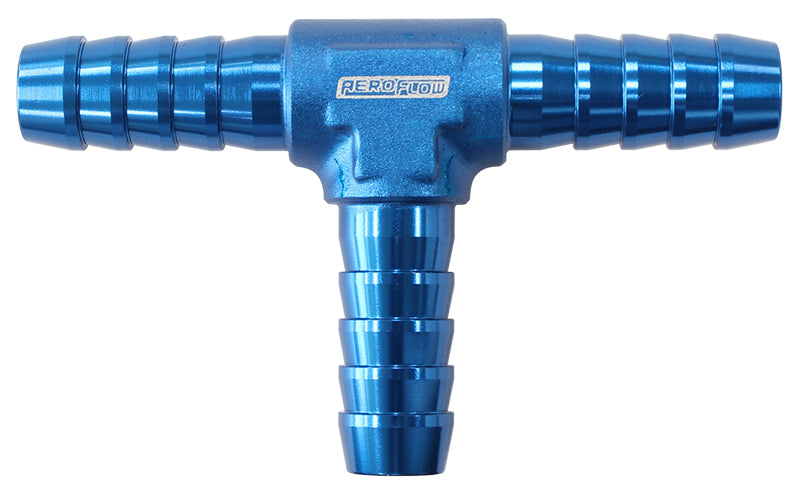 AF64-4204 - ALUMINIUM T PIECE 8MM / 5/16" BLUE TEE VACUUM SILICONE HOSE