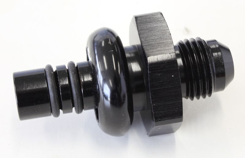 AF64-4356BLK - FORD EFI REGULATOR ADAPTER -6AN WITH .435" SHANK BLACK