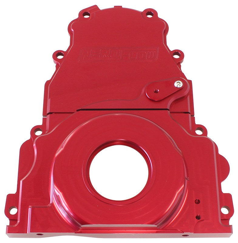 AF64-4361R - HOLDEN / CHEV LS BILLET 2 PIECTIMING COVER RED