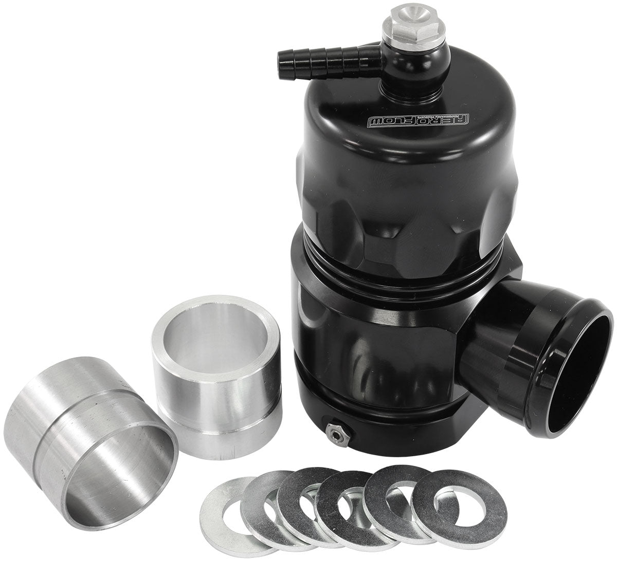 AF64-5049BLK - COMPACT BLOW OFF VALVE BLACK V-BAND WELD-ON FLANGE