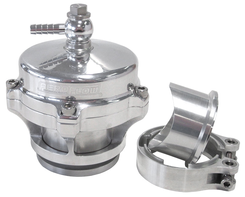 AF64-5050 - 50mm BLOW OFF VALVE POLISHED FINISH V-BAND WELD-ON FLANGE