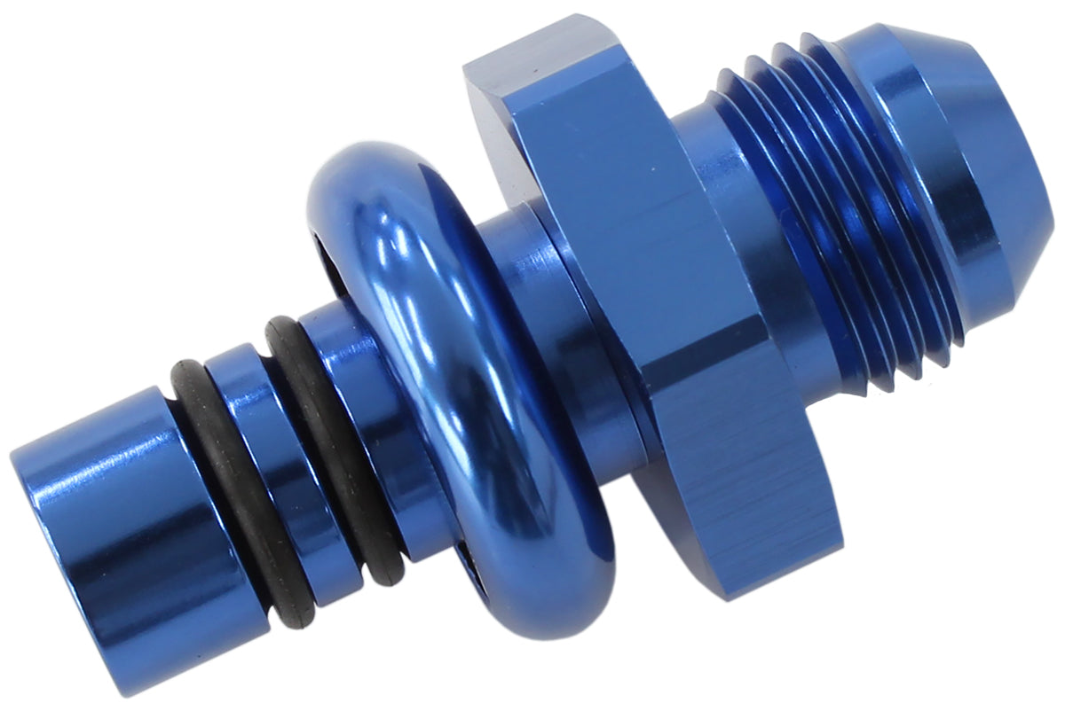 AF64-5508 - FORD EFI REGULATOR ADAPTER -8AN WITH .550" SHANK BLUE