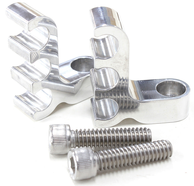 AF64-9703 - POLISHED 3 WIRE LEAD SEPARATORBOLT INTO VALVE COVER PAIR