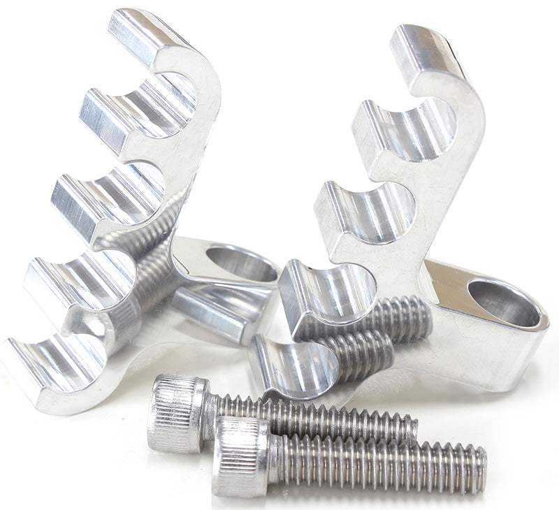 AF64-9704 - POLISHED 4 WIRE LEAD SEPARATORBOLT INTO VALVE COVER PAIR