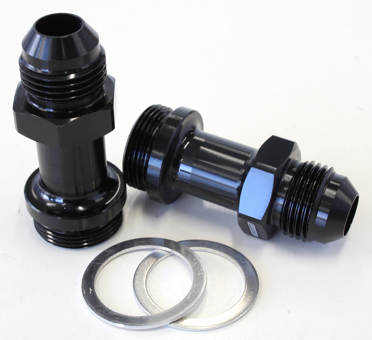 AF700-08BLK - HOLLEY INLET FITTING -8AN BLACK 7/8" X 20 TO -8AN LONG
