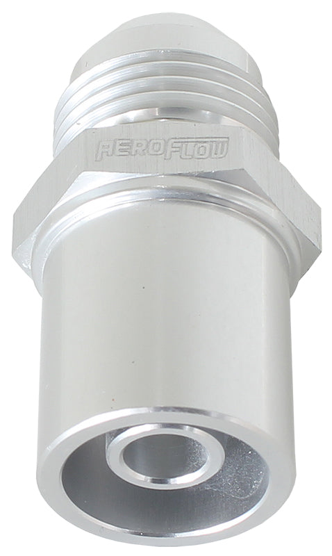 AF708-08FS - PRESS IN COVER BREATHER ADAPTETO -8AN SILVER BA to FG FRONT