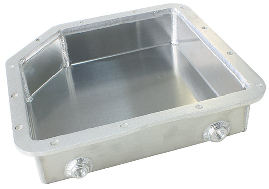 AF72-3003 - 3" Deep Fabricated Transmission Pan including Filter Extension Natural Finish. Suit GM Turbo 350