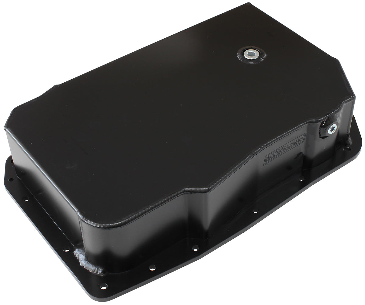 AF72-3008BLK - 3.35" (85mm) Deep Fabricated Transmission Pan suit GM 6L80E Black Finish