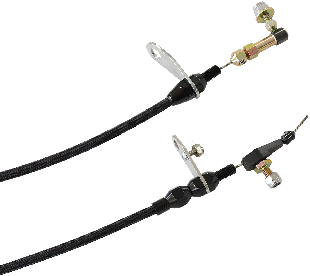 AF72-7006BLK - AEROFLOW KICKDOWN TORQUEFLITE 904 CABLE BLACK FINISH