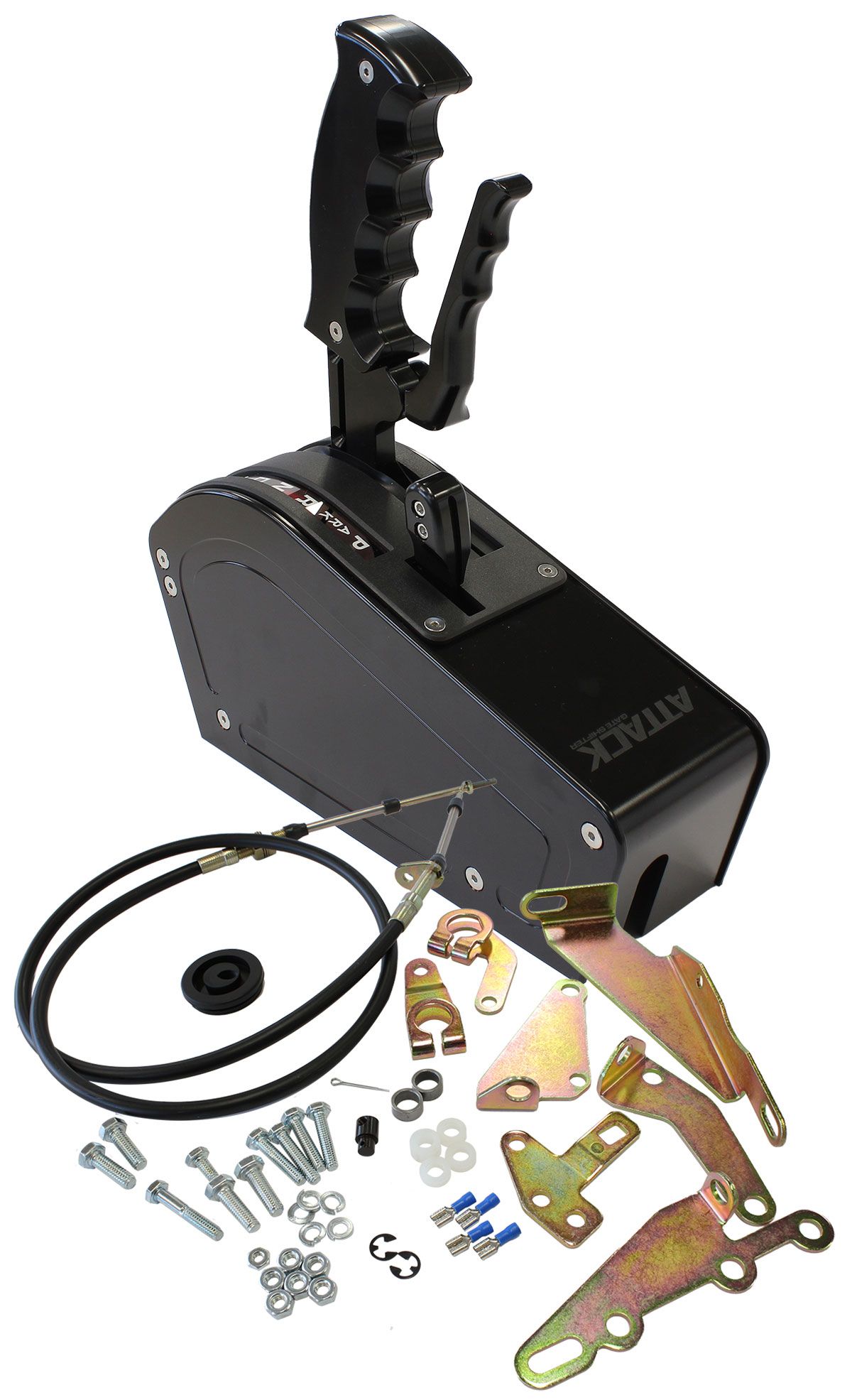 AF72-9023BLK - Bang Shift ATTACK 4 Speed Forward Pattern Gate Shifter Black Finish