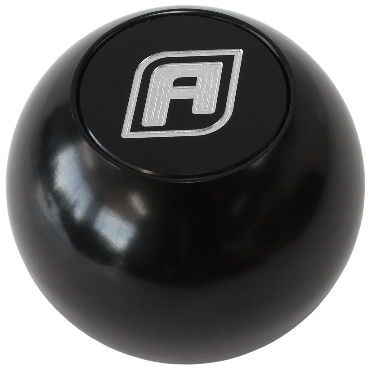 AF72-9900BLK - BILLET ROUND BLACK GEAR KNOB SHIFT SHIFTER BALL 1/2"-20