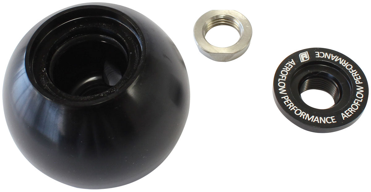 AF72-9905BLK - BARE BLACK SHIFTER GEAR KNOB NO INSERT NO BUTTON 1/2"-20