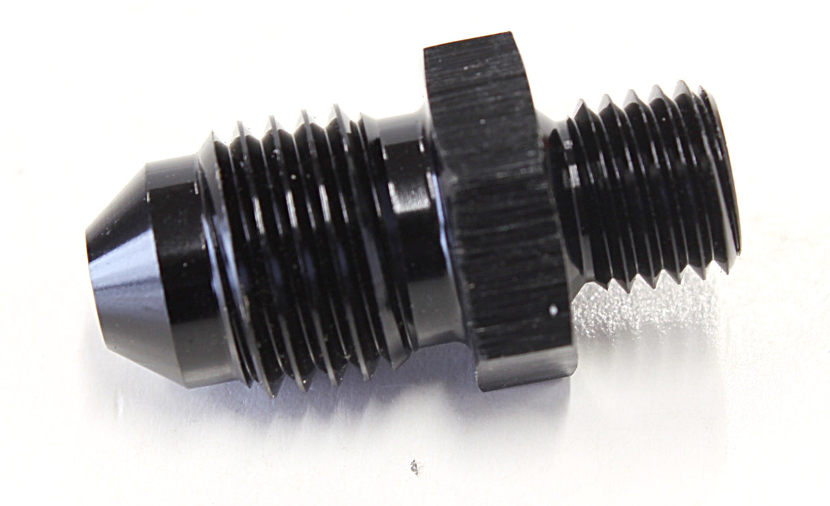 AF728-04BLK - METRIC M8 X 1.0MM TO -4AN BLACK MALE M8X1.0MM TO -4AN