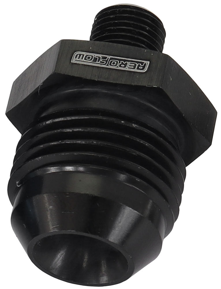 AF743-10BLK - METRIC M10 X 1.0MM TO -10AN BLACK MALE M10x1.0MM TO -10AN
