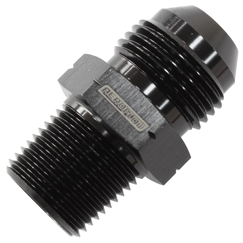 AF758-10BLK - 1/2" BSP TAPERED TO -10AN BRITISH STD PIPE TAPERED