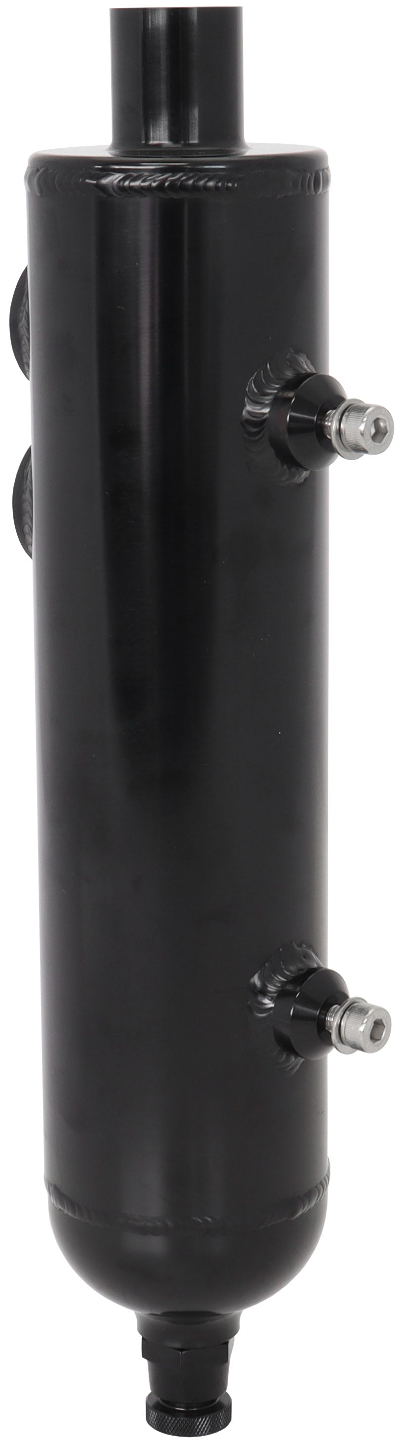 AF77-1017BLK - UNIVERSAL BREATHER TANK F/MALE2 X -12ORB 13" X 3" BLACK