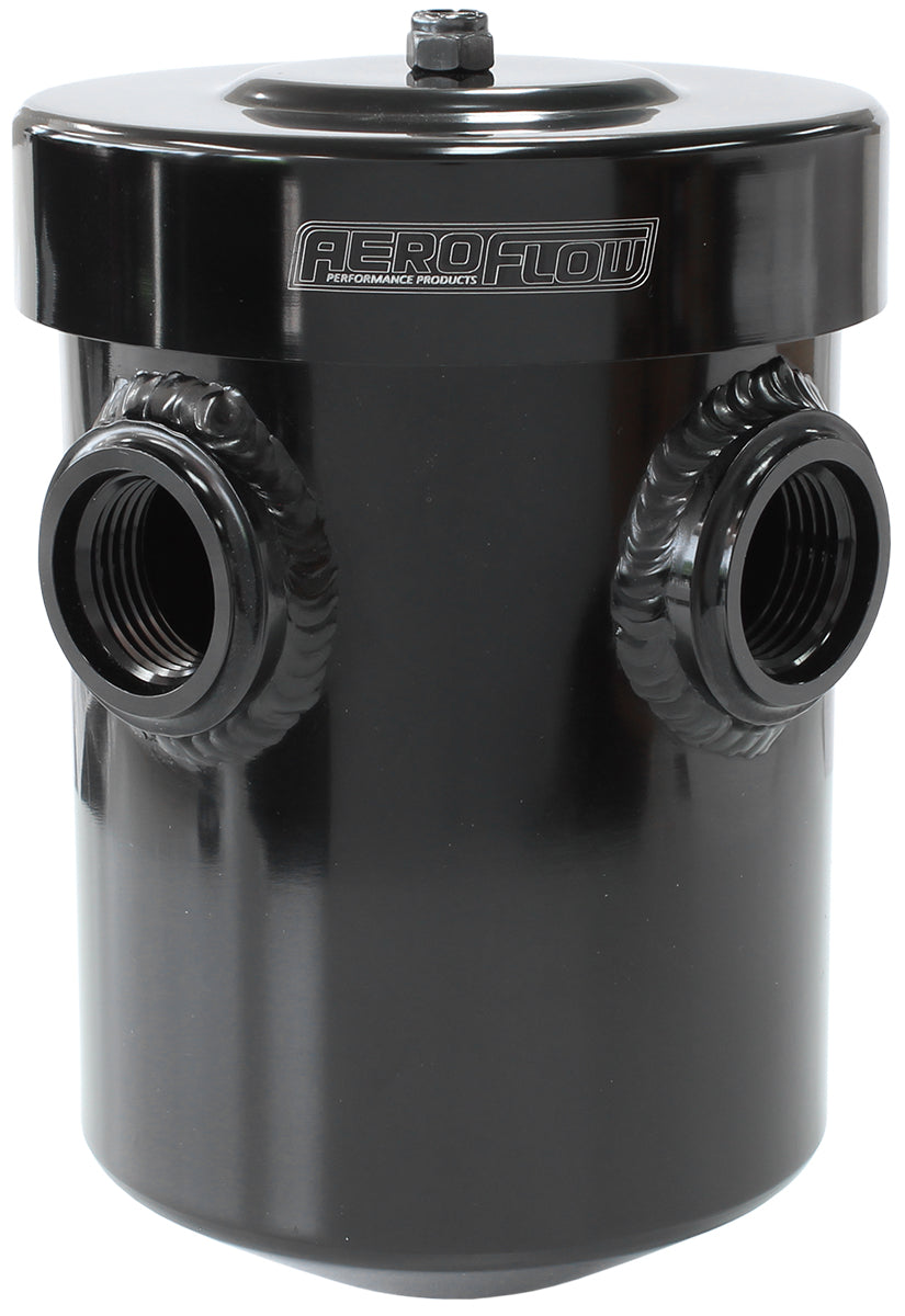 AF77-1019BLK - DRY SUMP / BREATHER TANK, INTERNAL BAFFLING CAN VENT TO ATMO