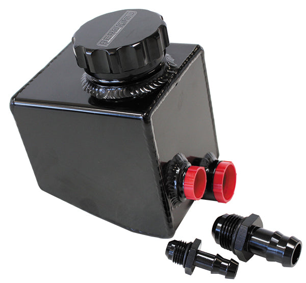 AF77-1020BLK - Fabricated Aluminium Power Steering Reservoir - Black Finish