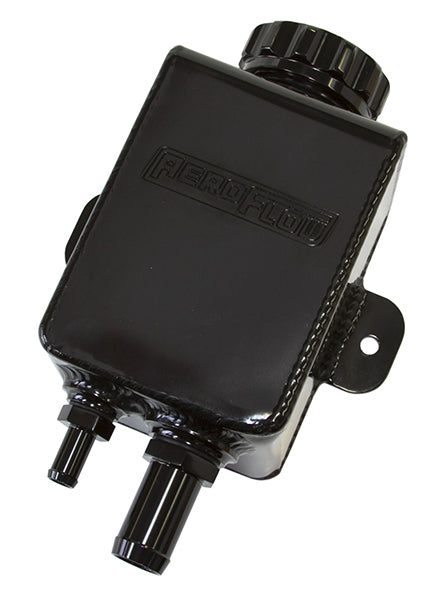 AF77-1025BLK - FABRICATED P/STEER TANK SQUARE-10 & -6ORB PORTS BLACK