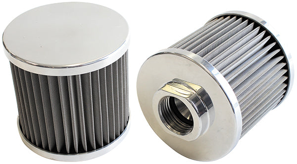 AF77-2000 - -10AN S/S BILLET BREATHER WITH FEMALE -10AN RE-USABLE