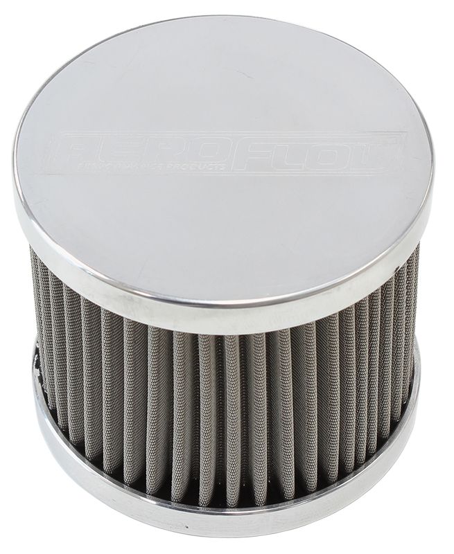 AF77-2002 - Stainless Steel Billet Breather with -8AN Female Thread Polished Finish.