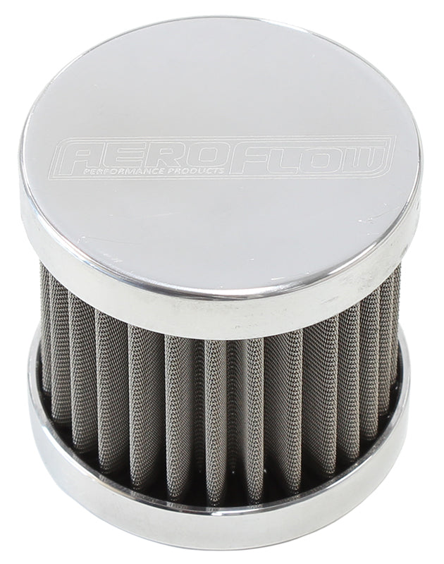 AF77-2003 - -6AN S/S BILLET BREATHER WITH FEMALE -6AN RE-USABLE