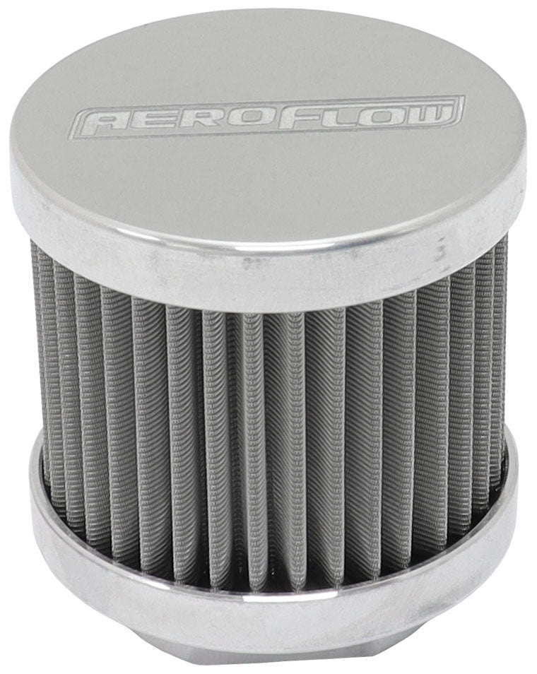 AF77-2004 - SMALL-10AN S/S BILLET BREATHERWITH FEMALE -10AN RE-USABLE